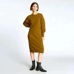 Everlane recycled cashmere sweater midi Dress
